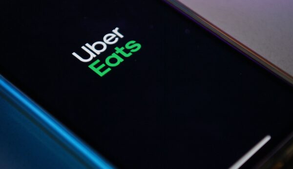 The Uber Eats app on a smartphone