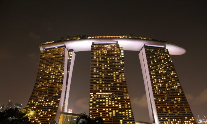 Singapore's Marina Bay Sands. (Melanie Sun/The Epoch Times)