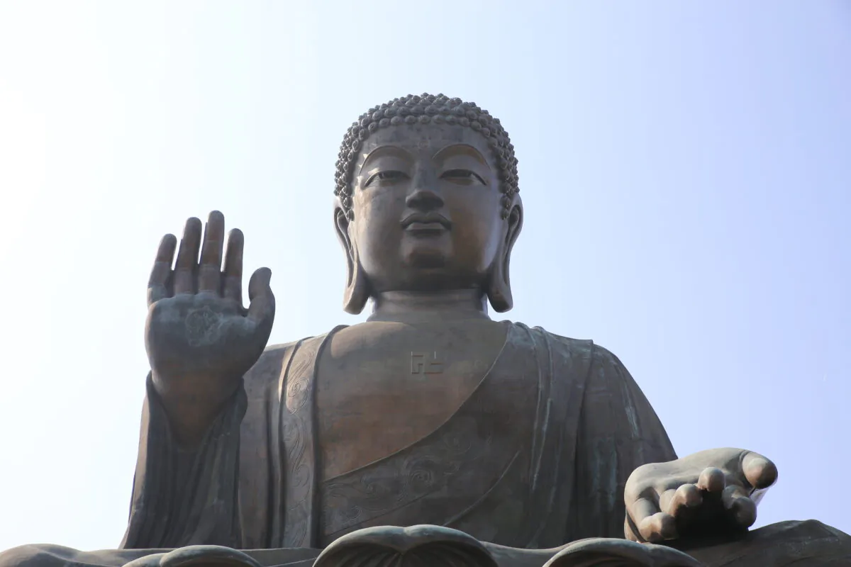 The Big Buddha at Ngong Ping, Lantau Island, in Hong Kong, is shown in this undated file photo. (Melanie Sun/The Epoch Times)