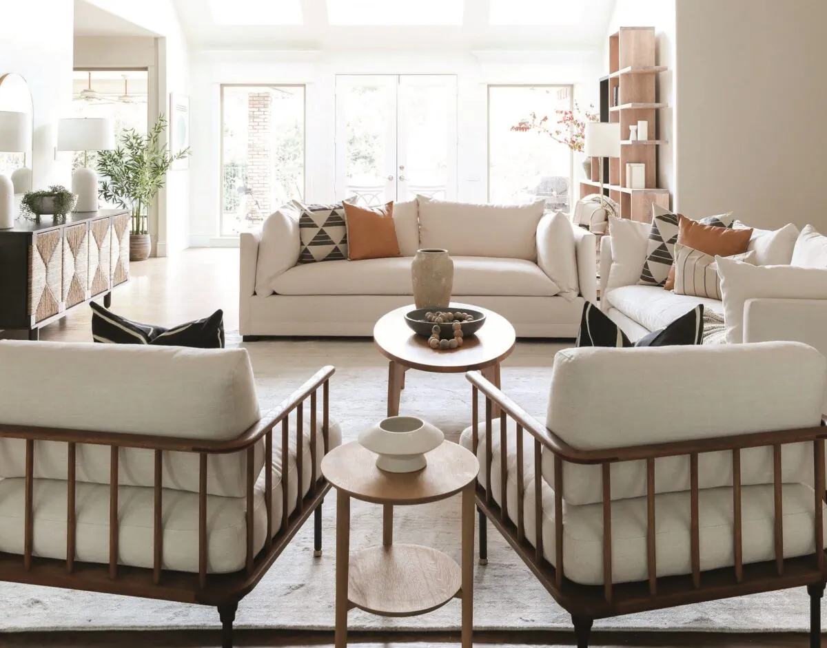 Arrange your furniture to create a natural conversation area. (Ginger Curtis)