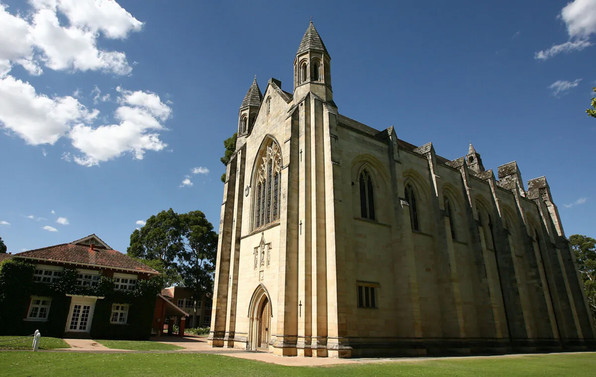 The chapel at the Guildford Grammar School is pictured in Guildford in Perth, Australia, on Jan. 23, 2008. (Paul Kane/Getty Images)