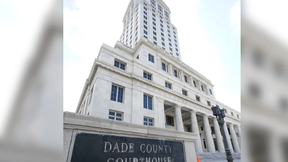Miami-Dade County Courthouse in Miami, Fla., on Oct. 8, 2020. (Wilfredo Lee/AP Photo)
