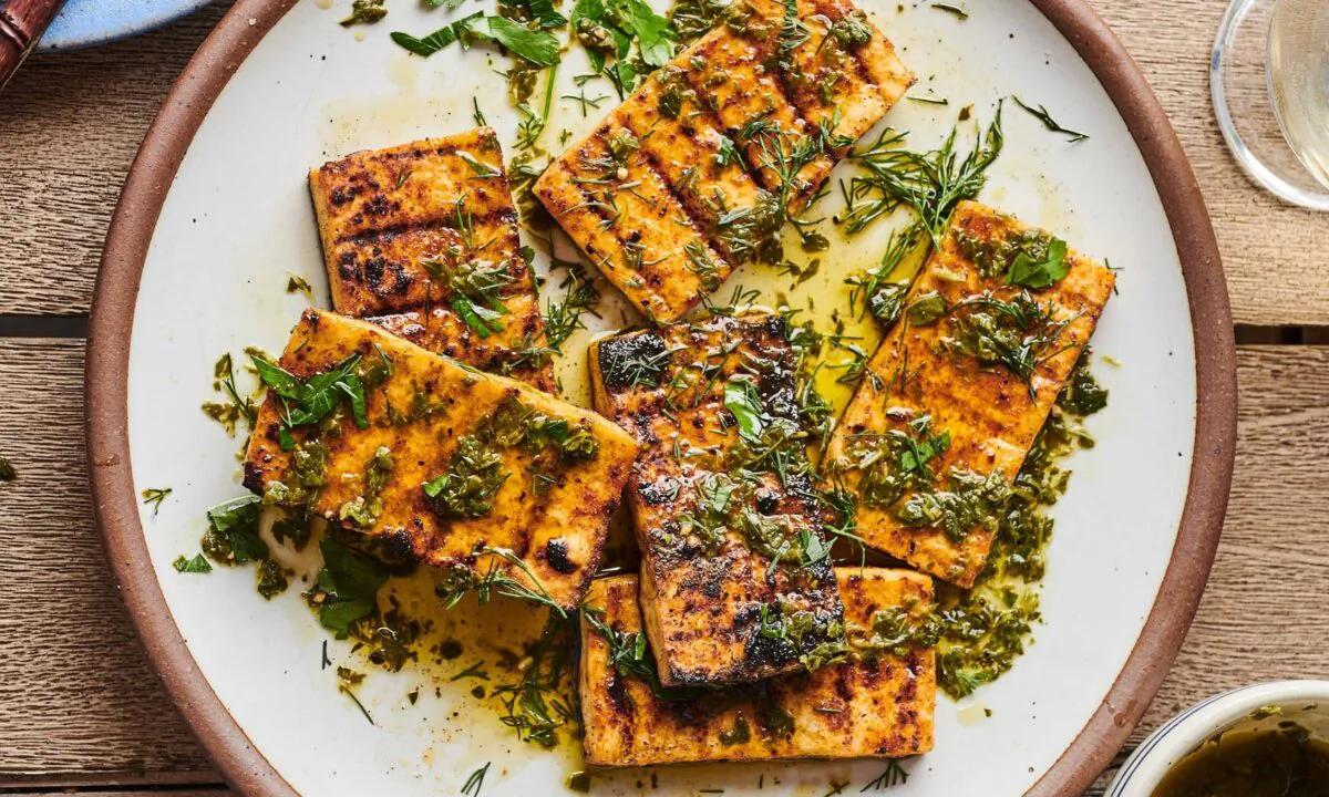 Prepared the right way, tofu can be one of the most flavorful foods to come off the grill. (Joe Lingeman/TNS)