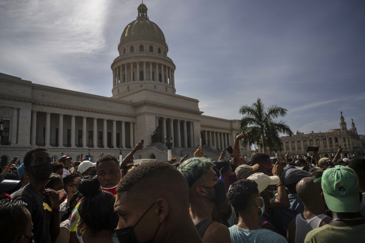 Cuba protestors
