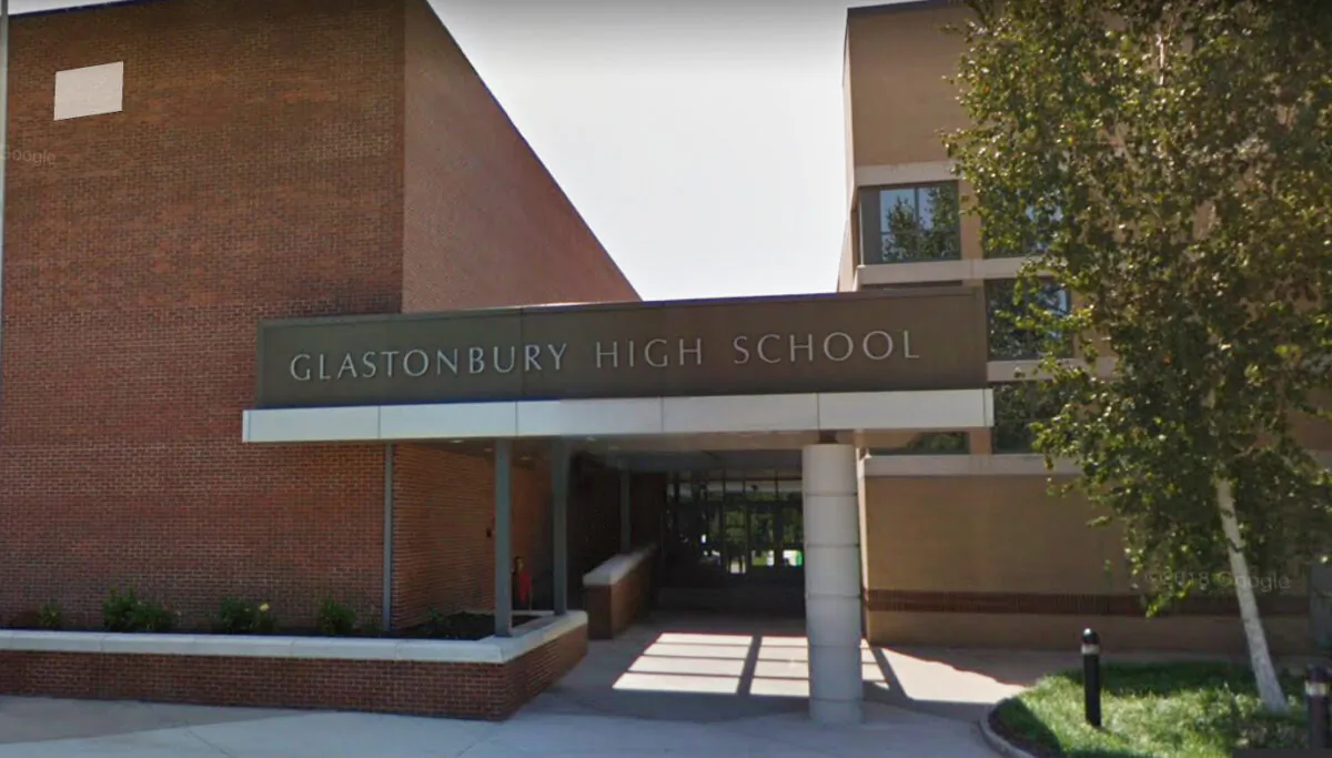 A street view of Glastonbury High School in August 2018. (Google Maps)