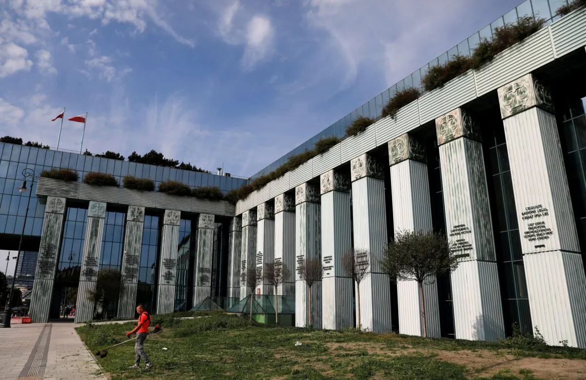 The Supreme Court in Warsaw, Poland, on Sept. 13, 2018. (Kacper Pempel/Reuters)