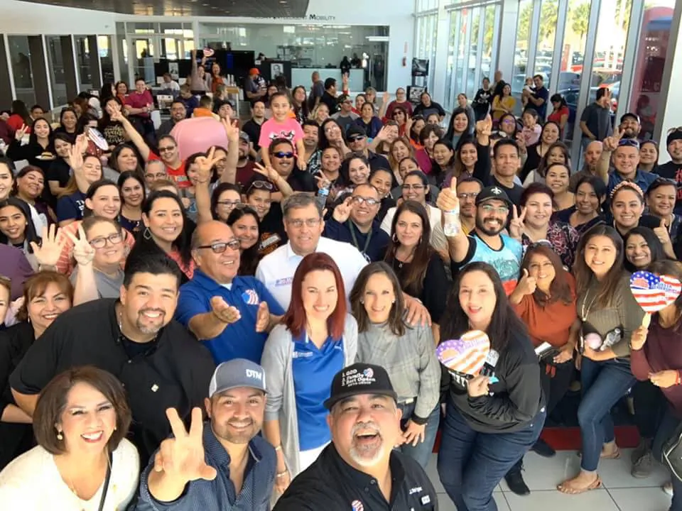 Just some of the Texas veterans and teachers whom Daniel Garza appreciates annually .(Daniel Garza /Facebook)