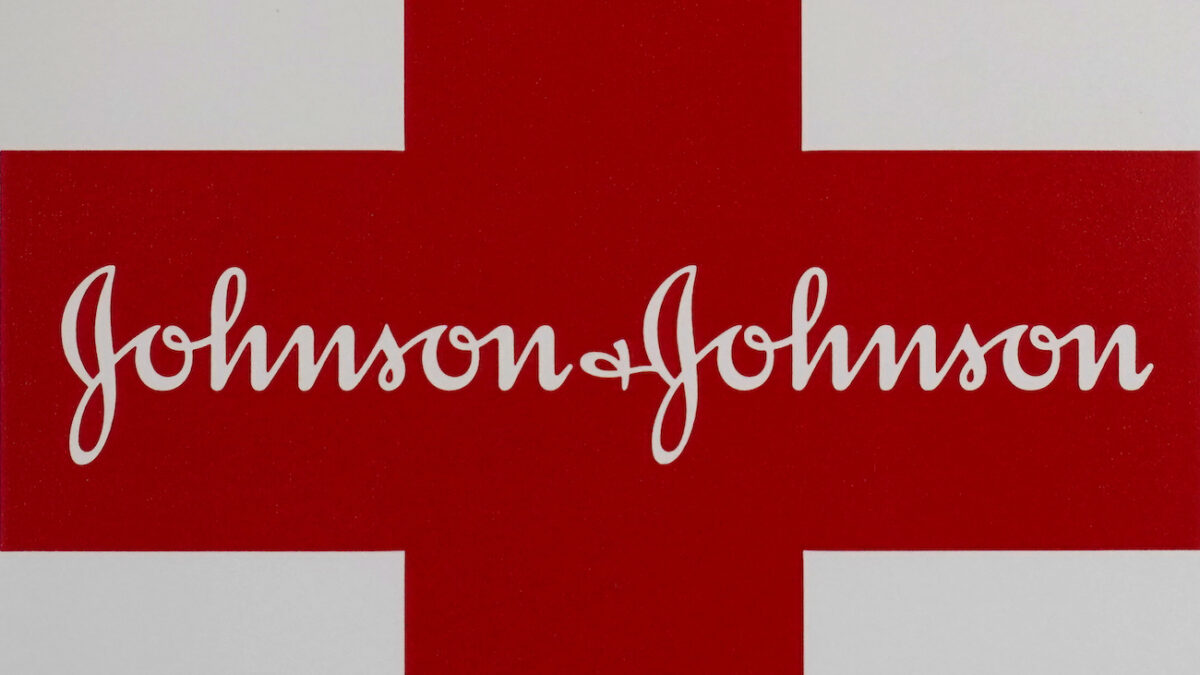 A Johnson & Johnson logo on the exterior of a first aid kit. (AP Photo/Steven Senne, file)