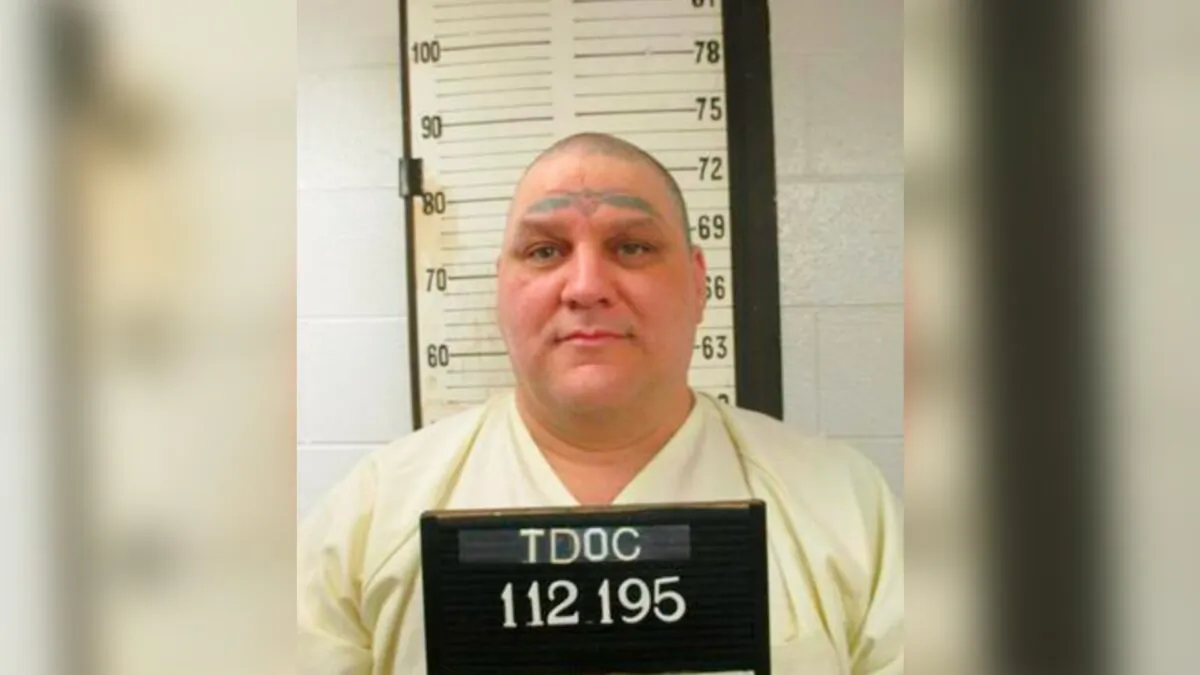 This photo provided by Tennessee Department of Correction shows death row inmate Stephen Hugueley. Hugueley has died three days after the state filed a motion to set his execution date. Attorney Amy Harwell says she received a call just before 6 a.m. Friday, July 16, 2021, from a Tennessee Department of Correction chaplain notifying her of Hugueley’s death. (Tennessee Department of Correction via AP)