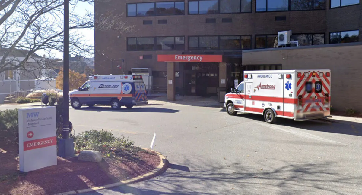 Melrose-Wakefield Hospital in Melrose, Mass., in November 2020. (Google Maps)