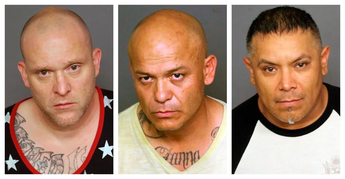(L-R) Richard Platt, Gabriel Rodriguez, Ricardo Rodriguez. (Denver Police Department via AP)