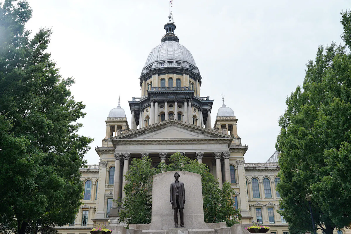 Illinois State Capitol on June 26, 2021. (Cara Ding/The Epoch Times)