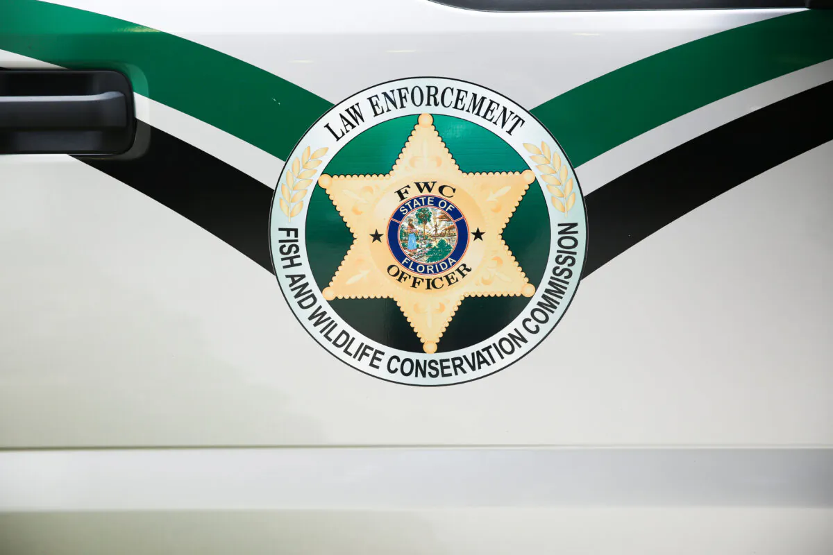 A Florida Fish and Wildlife vehicle in Del Rio, Texas, on July 18, 2021. (Charlotte Cuthbertson/The Epoch Times)