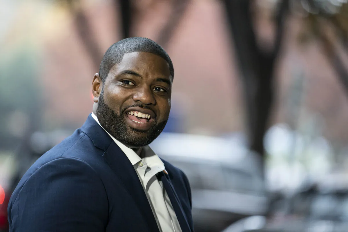 Rep.-elect Byron Donalds (R-Fla.) arrives to the Hyatt Regency hotel on Capitol Hill in Washington, on Nov. 12, 2020. (Sarah Silbiger/Getty Images)