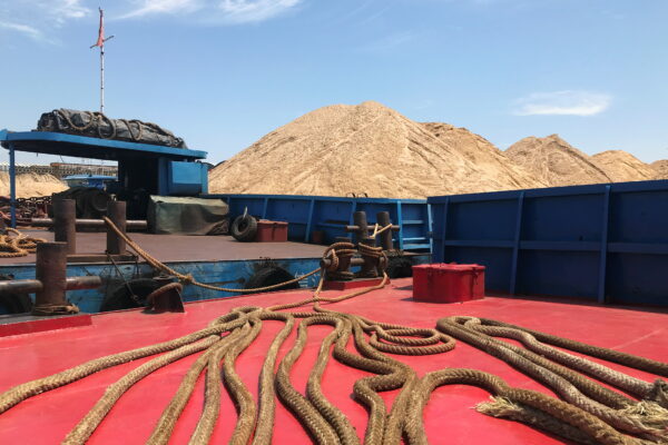 Sand barges