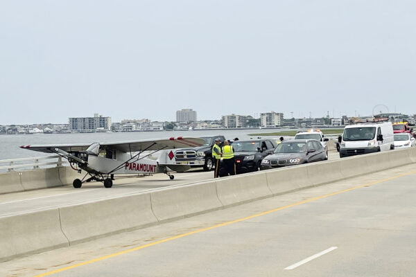 Plane Lands on Bridge