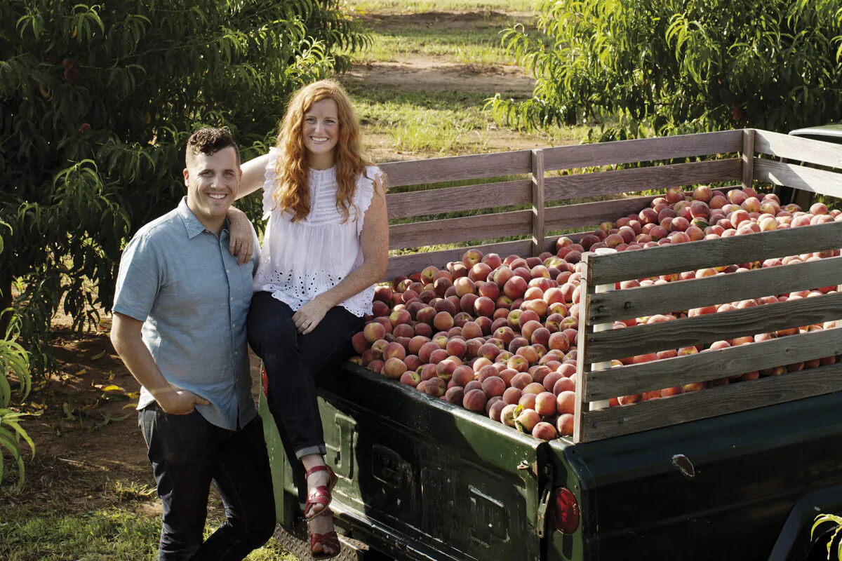 Stephen and Jessica Rose, the couple behind The Peach Truck. (Courtesy of The Peach Truck)