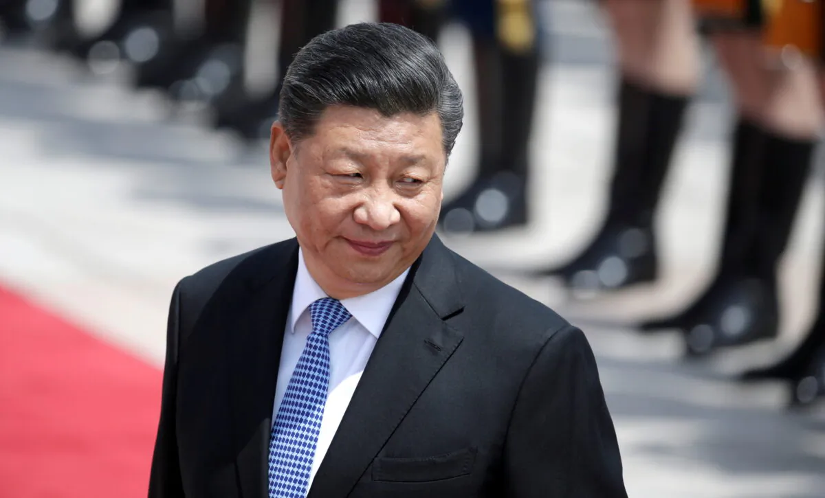 Chinese leader Xi Jinping attends a welcoming ceremony for Greek President Prokopis Pavlopoulos outside the Great Hall of the People, in Beijing, China, on May 14, 2019. (Jason Lee/File Photo/Reuters)