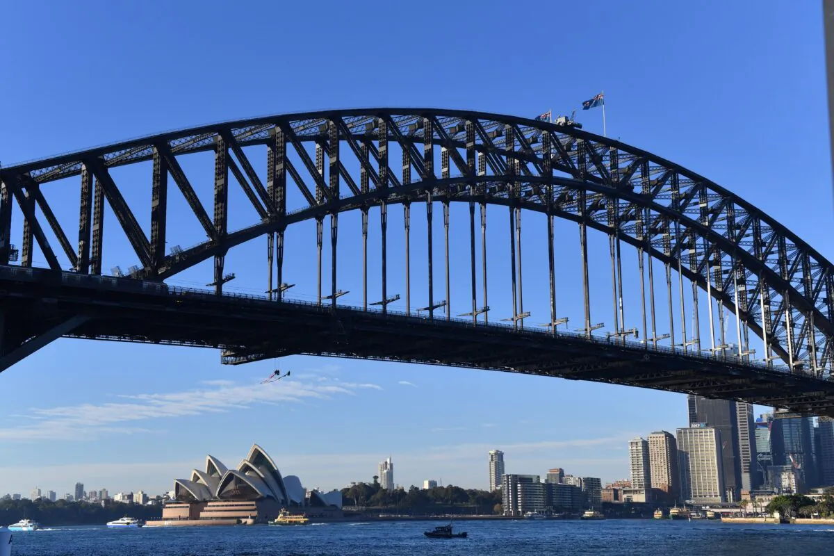 Sydney Harbour Bridge as seen in Sydney, Australia, on May 14, 2019. (AAP Image/Dean Lewins)