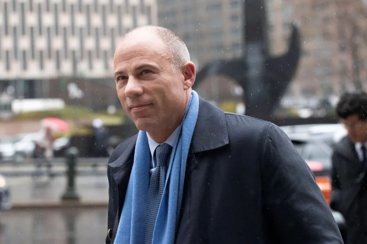 Attorney Michael Avenatti arrives at federal court in New York on Dec. 17, 2019. (AP Photo/Mark Lennihan)