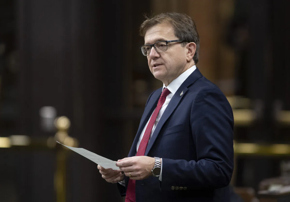 Environment and Climate Change Minister Jonathan Wilkinson responds to a question in the House of Commons in Ottawa on Nov. 19, 2020. (The Canadian Press/Adrian Wyld)