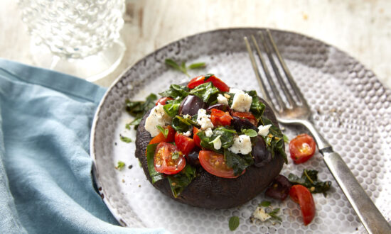 Stuffed Mushrooms With a Mediterranean Accent