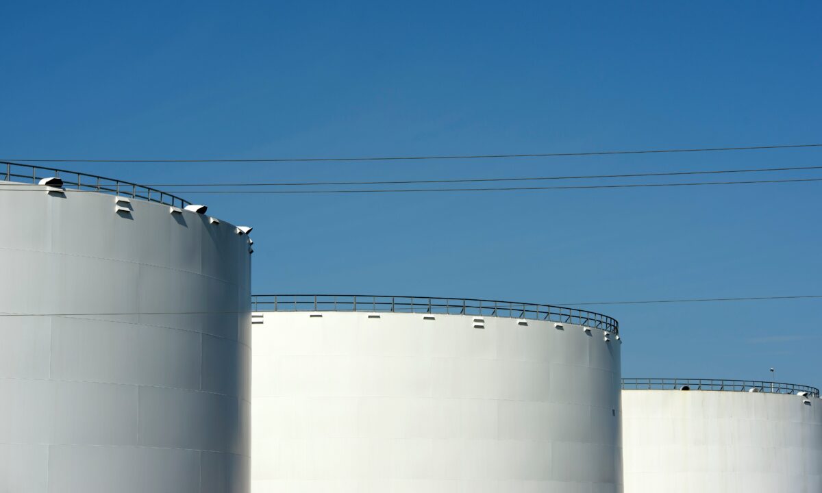 An oil storage facility