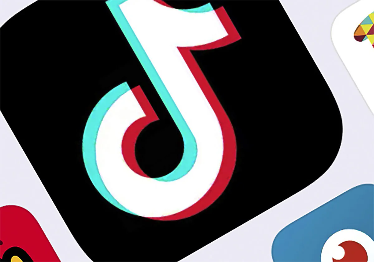 The icon for TikTok in New York on Feb. 25, 2020. (AP Photo/File)