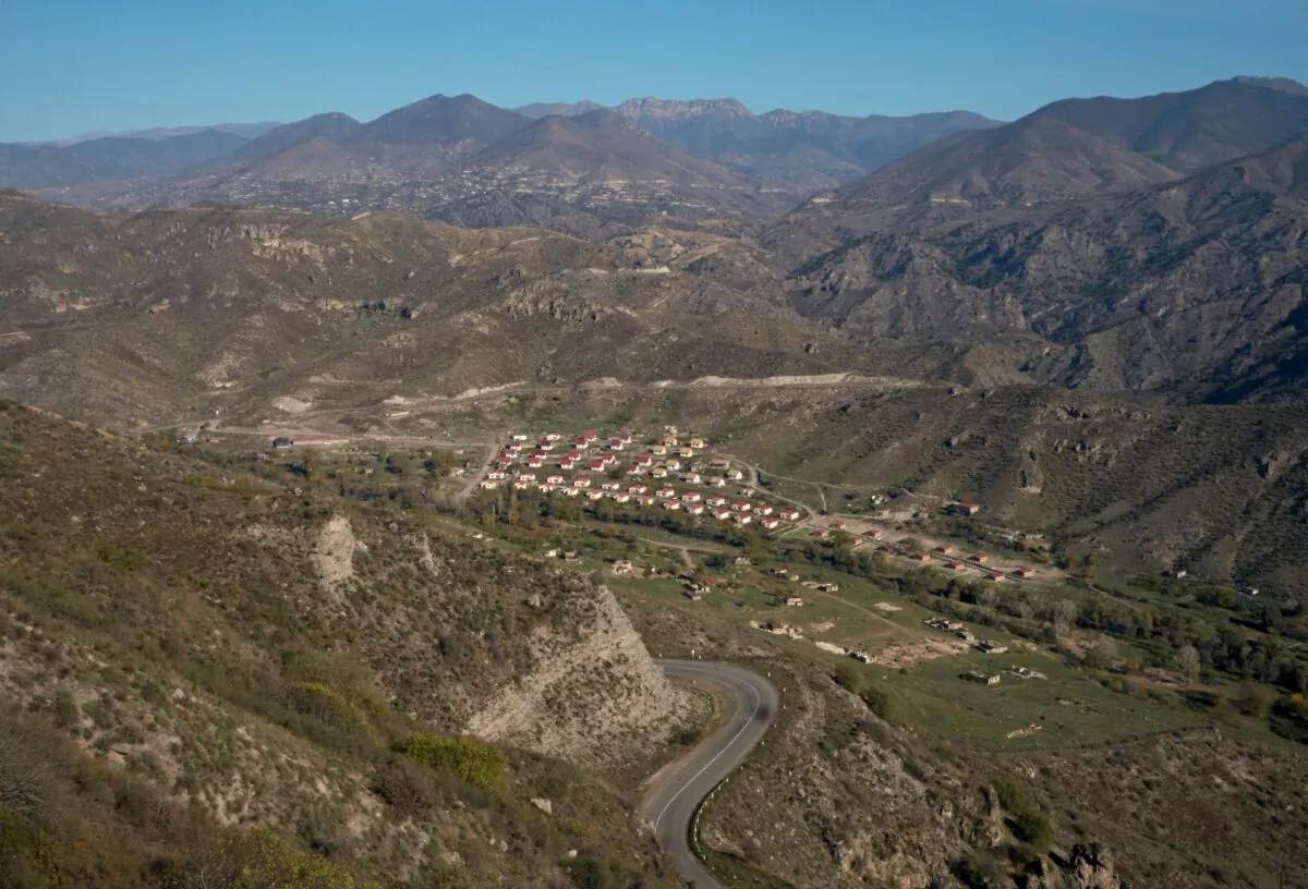 A view shows a settlement in the region of Nagorno-Karabakh, on Nov. 10, 2020. (Francesco Brembati/Reuters)
