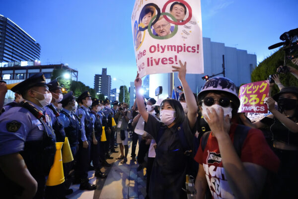 Anti-Olympics protesters