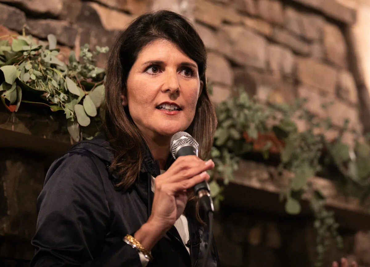 Former U.N. Ambassador Nikki Haley speaks in Cumming, Ga., on Dec. 20, 2020. (Jessica McGowan/Getty Images)