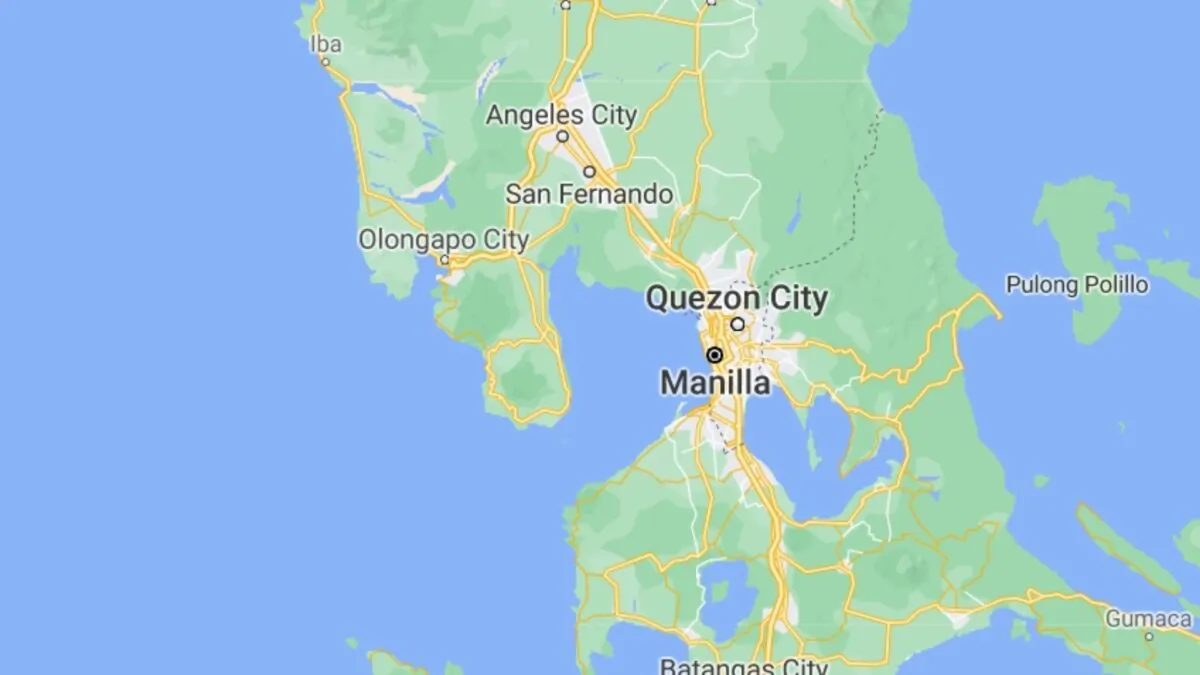A map of Manila, Philippines. (Google Maps)