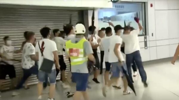attacker in white Hong Kong
