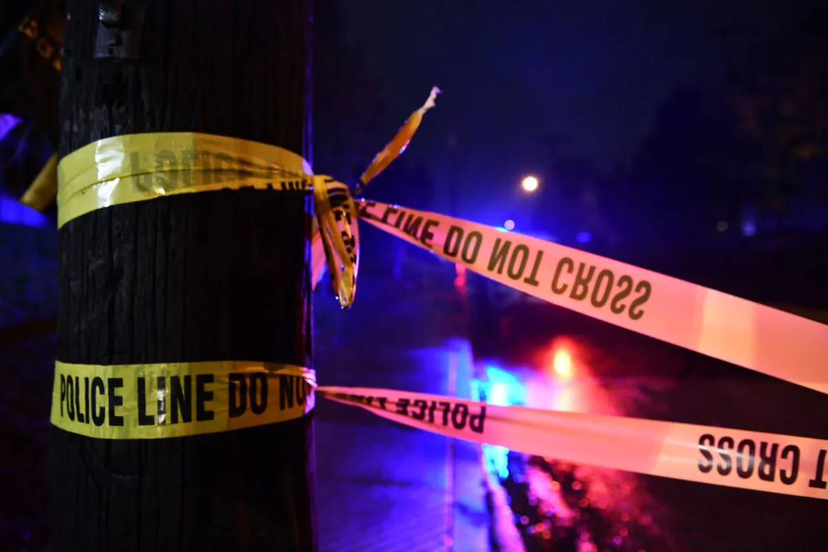 Police tape is seen in this file photo. (Brendan Smialowski/AFP via Getty Images)