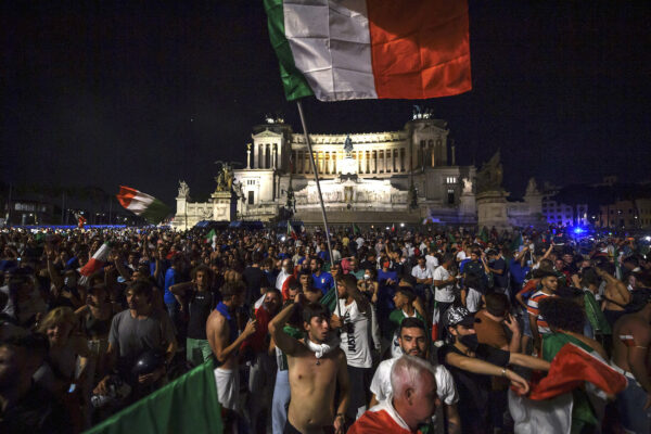 Italy Fans Support The National Team In The Euros 2020 Final