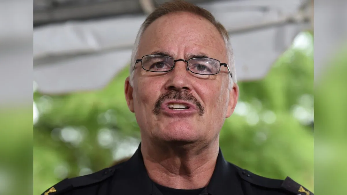 Montgomery County Police Chief J. Thomas Manger speaks at a news conference, Md., on July 15, 2015. (Molly Riley/File/AP Photo)