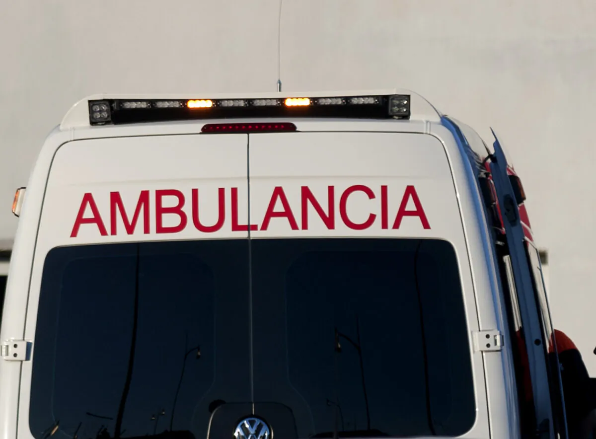 An ambulance in Spain in a file photo. (Jorge Guerrero/AFP via Getty Images)