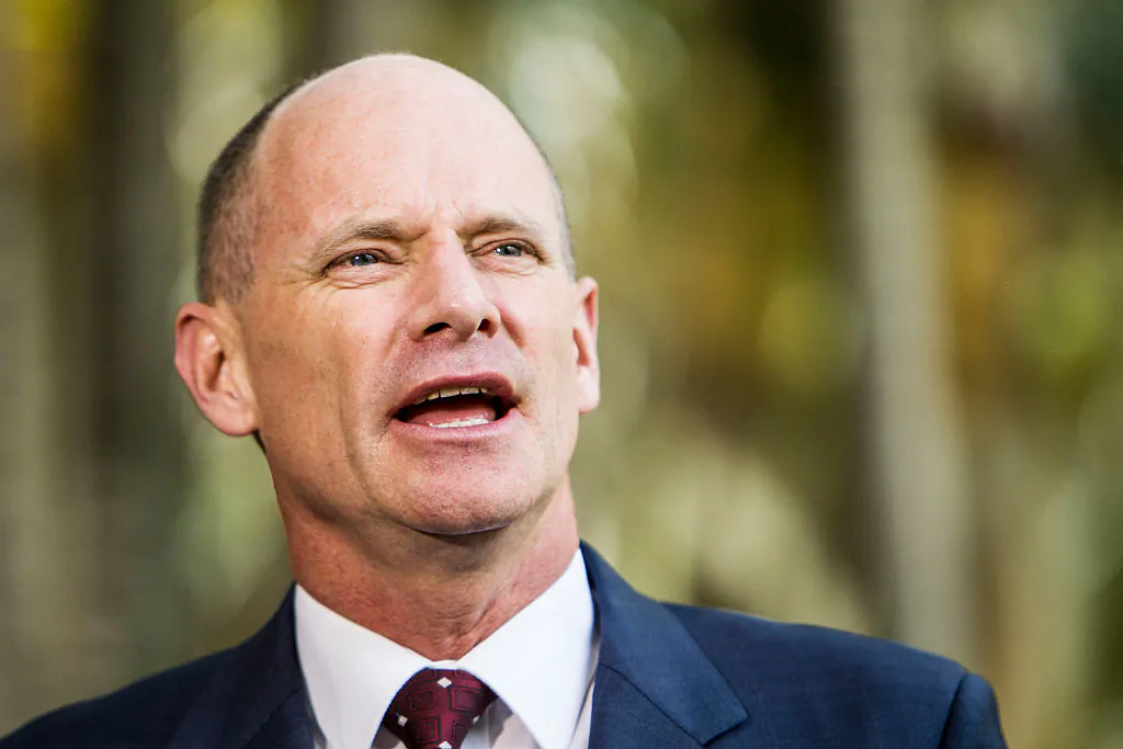 Former Queensland Premier Campbell Newman speaks to media at Parliament House in Brisbane, Australia, on Jan. 6, 2015. (Glenn Hunt/Getty Images)