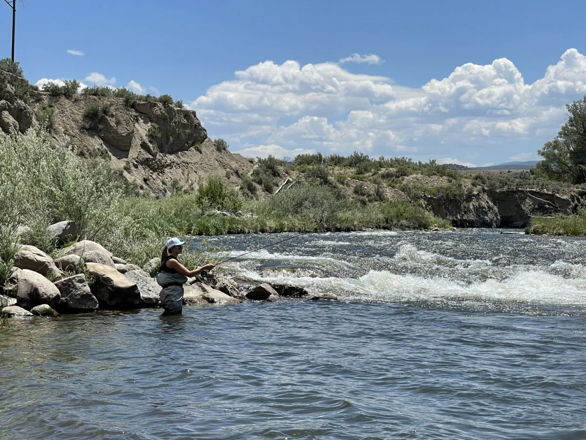Fly fishing near Vail. (Janna Graber)