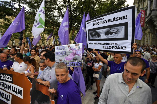 Protest against the Hungarian government