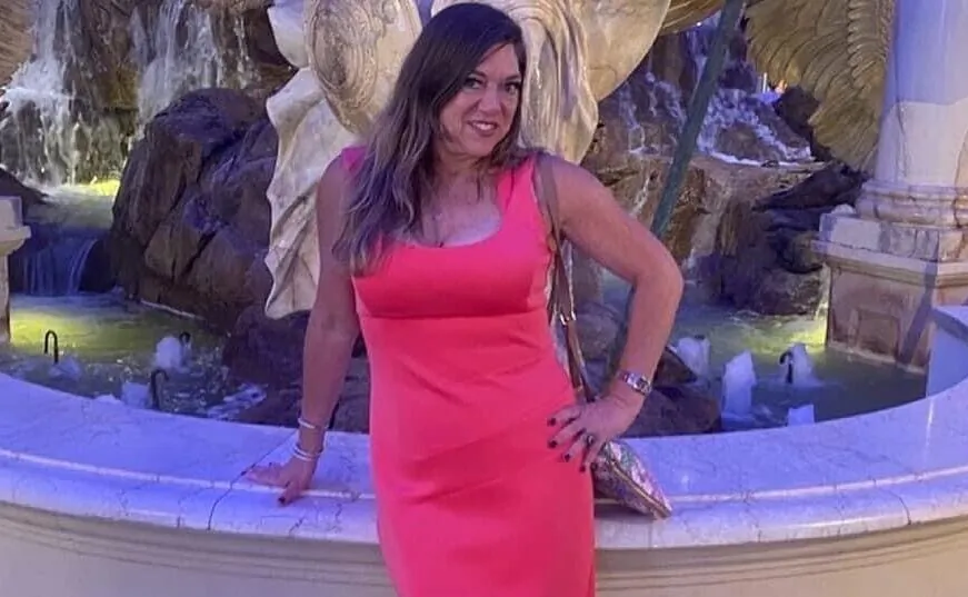 Estelle Hedaya at Caesars Palace in Las Vegas, Nev., on June 1, 2021. (Liz Segel via AP)