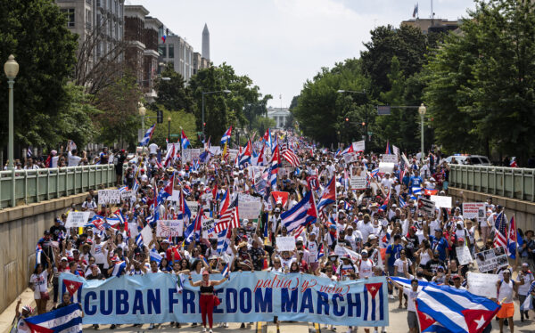 March And Rally In Support Of The Cuban People Held In Washington, D.C.