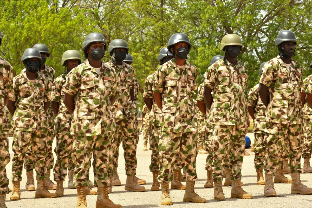 Nigerian soldiers in a file photo. (Audu Marte/AFP via Getty Images)