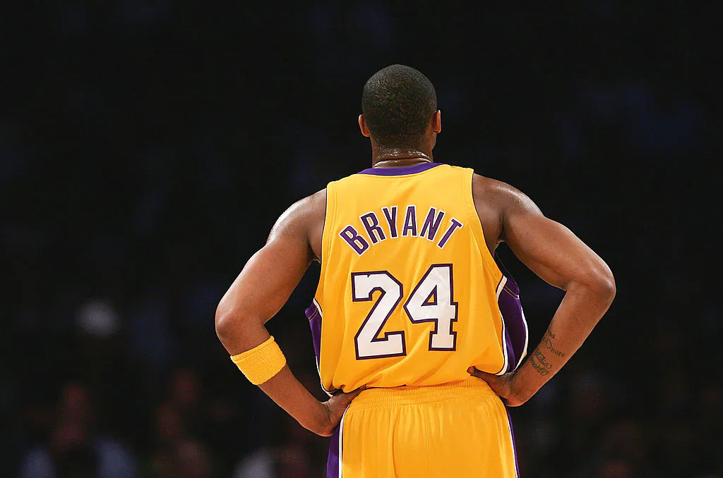 Kobe Bryant, No. 24 of the Los Angeles Lakers, during a freethrow in the first half against the Houston Rockets at Staples Center in Los Angeles on March 30, 2007. (Lisa Blumenfeld/Getty Images)