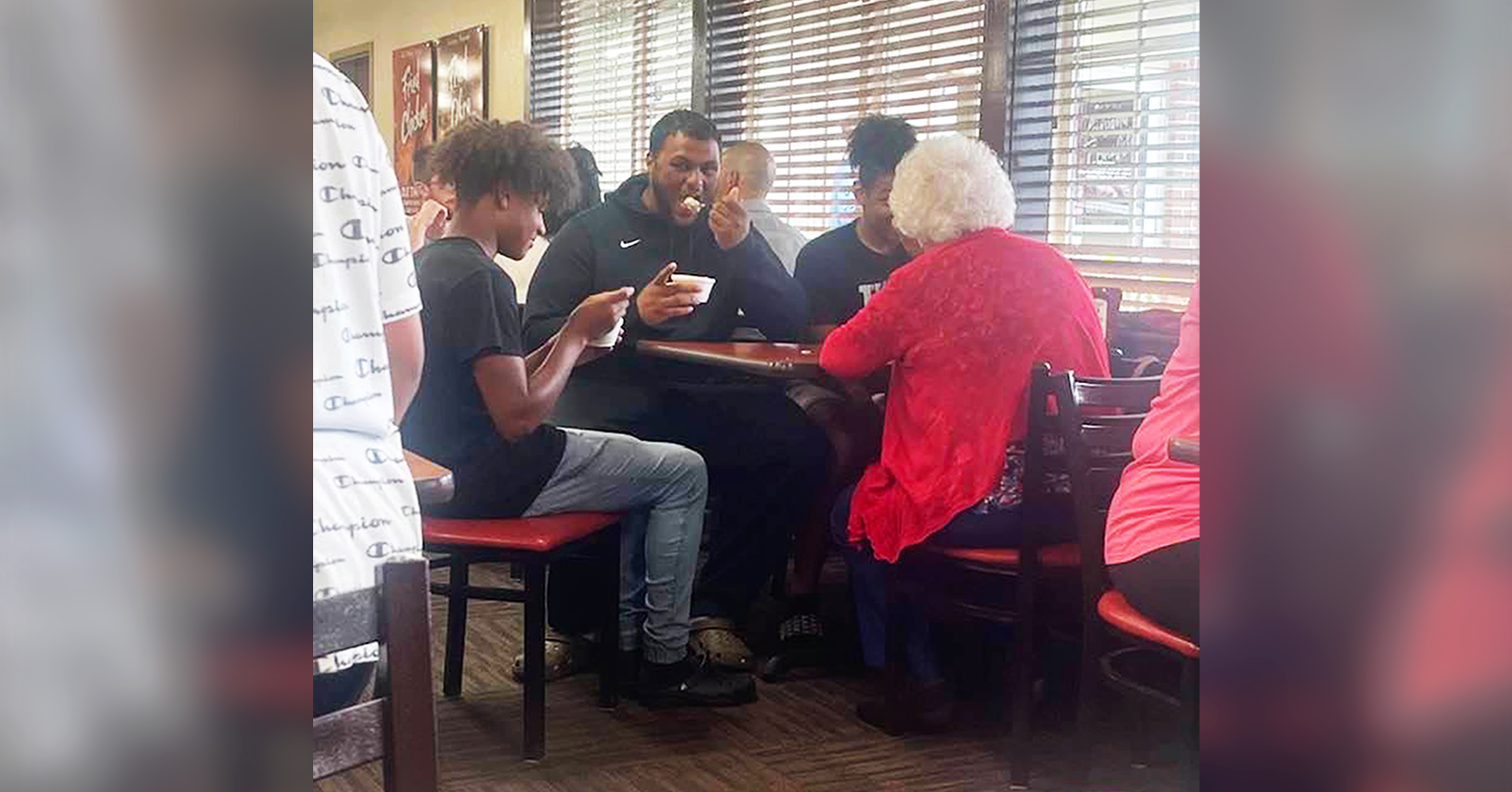 Teen Brothers Join Lone, Elderly Diner at Her Restaurant Table: ‘She ...