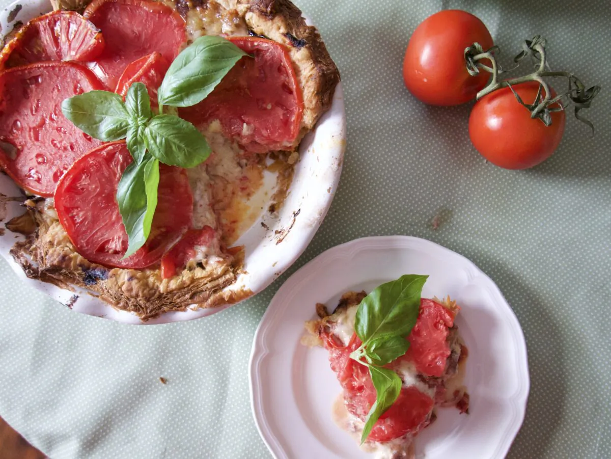 Roasting the tomatoes first gives them an incredible depth of flavor, concentrating their natural umami, while making sure the filling is not too wet. (Victoria de la Maza)