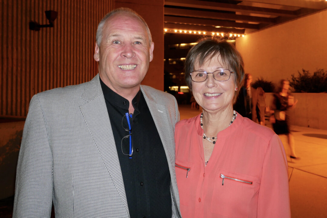 Mark and Lesley Rowe enjoyed Shen Yun Performing Arts at Pikes Peak Center for the Performing Arts, in Colorado Springs, on July 28, 2021. (Sherry Dong/The Epoch Times)