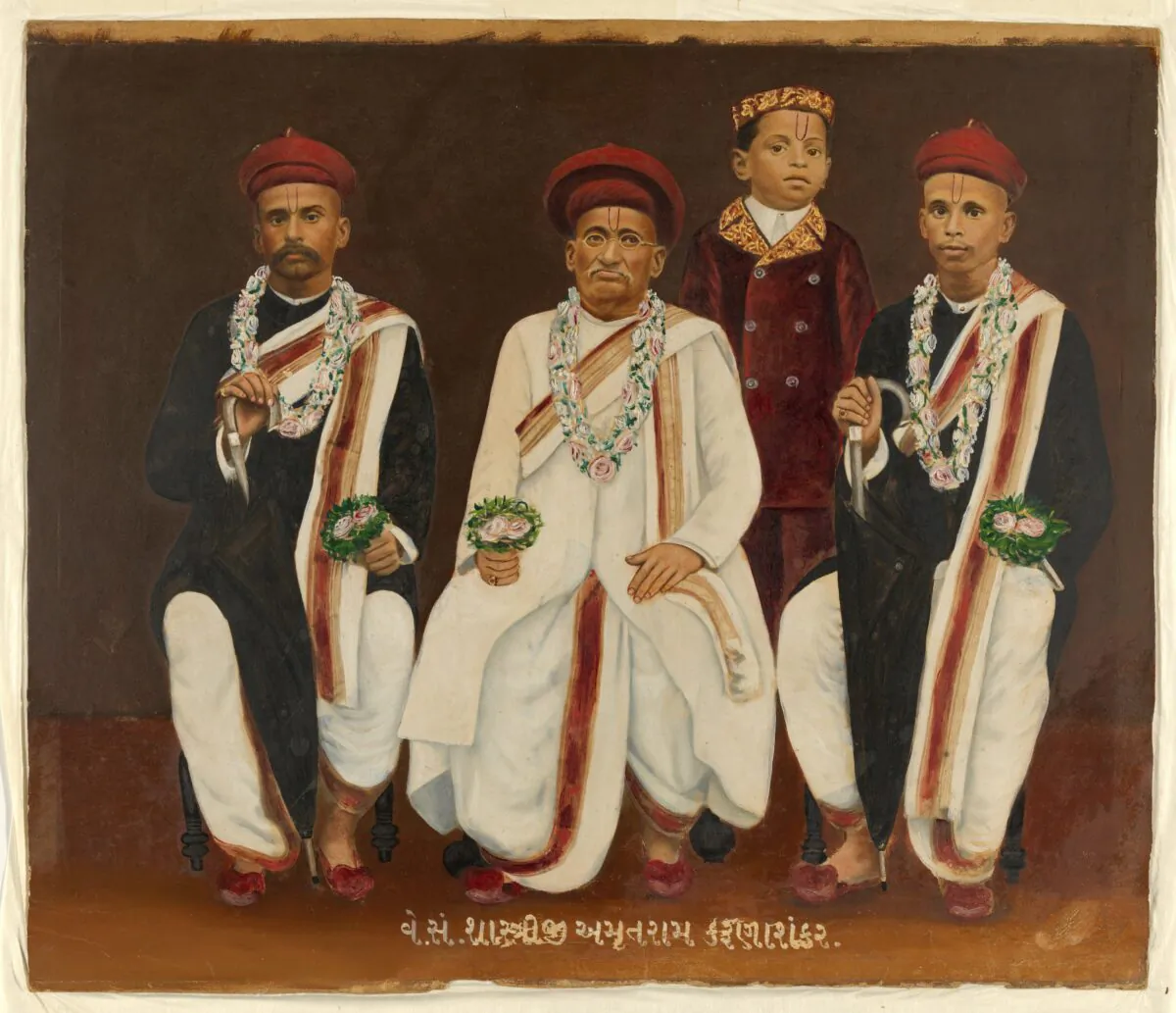 Gujarati family group portrait. (Supplied, National Gallery of Australia)
