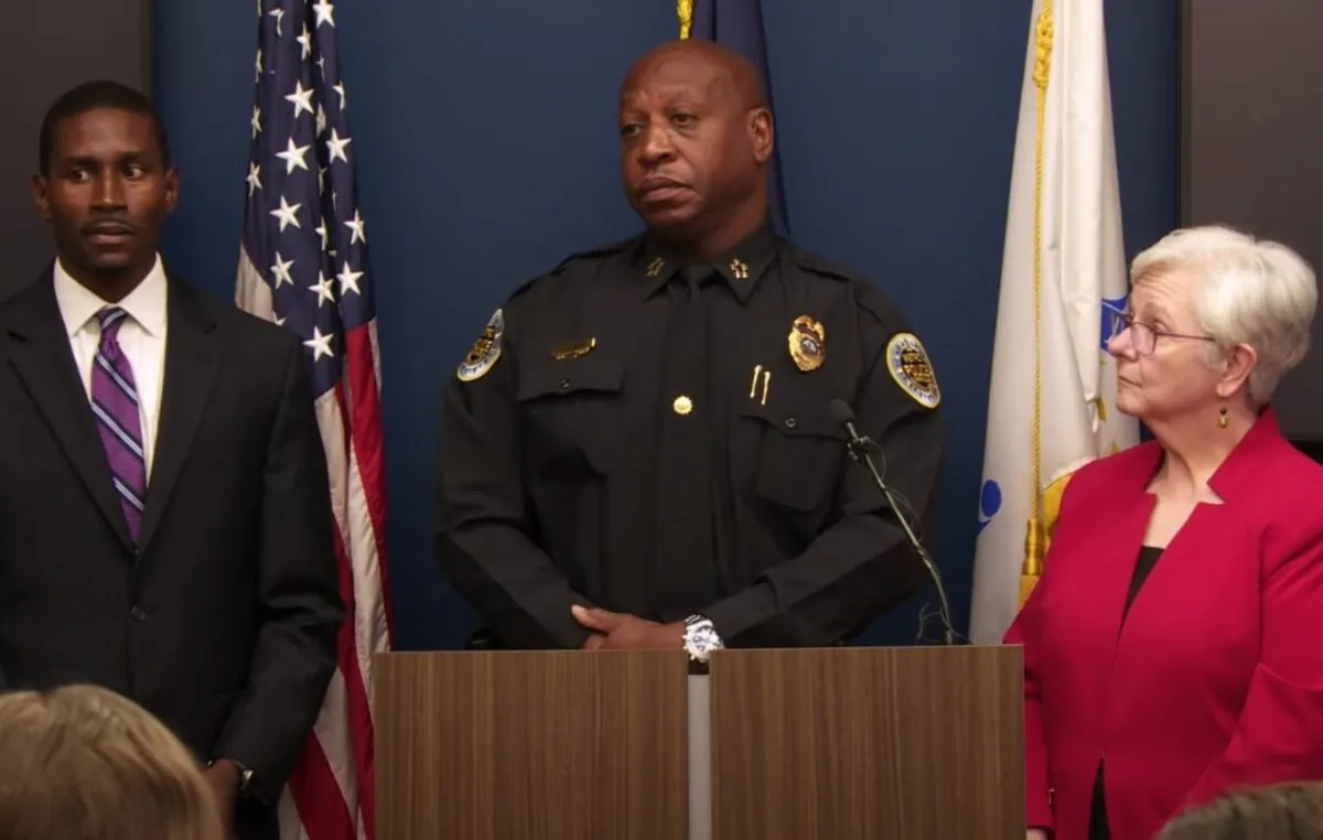Metro Nashville Police Chief John Drake speaks during a press briefing in Nashville, Tenn. on July 28, 2021. (Courtesy of Metropolitan Nashville Police Department)