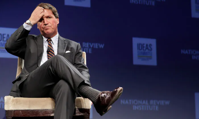Tucker Carlson discusses 'Populism and the Right' during the National Review Institute's Ideas Summit at the Mandarin Oriental Hotel in Washington, D.C., on March 29, 2019. (Chip Somodevilla/Getty Images)